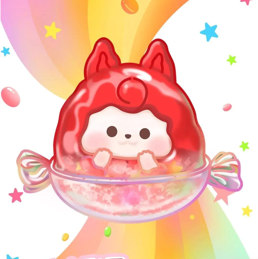 Promotional image of a 'Rabbit Kiki' toy with colorful background and text.