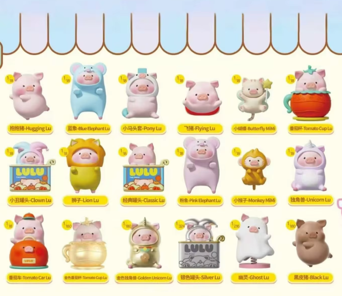 Lulu Pig Screen Leaning Scented Statue Series [Hippers]