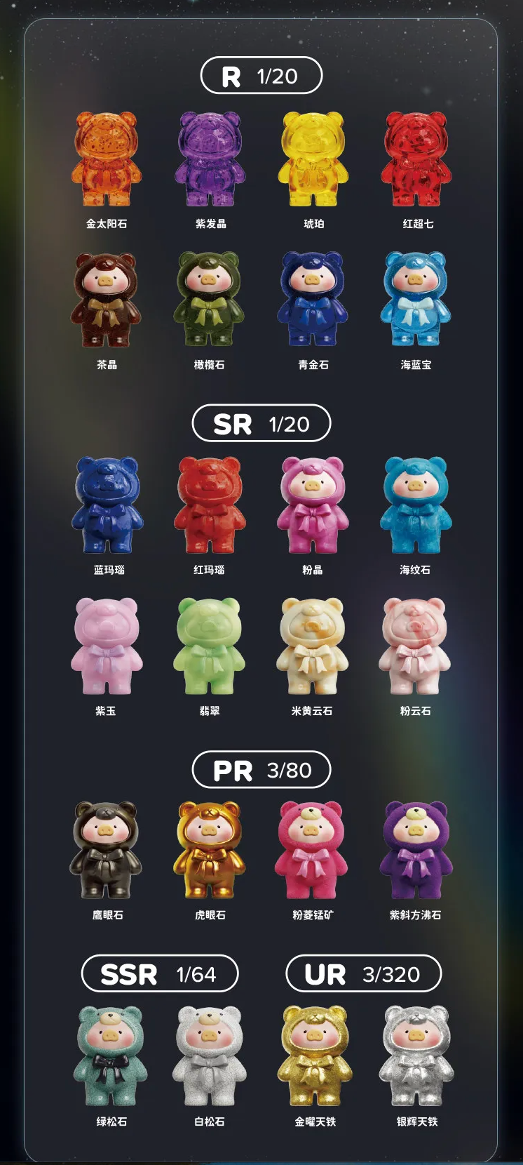 Lulu The Piggy Teddy Mini Ore Collection