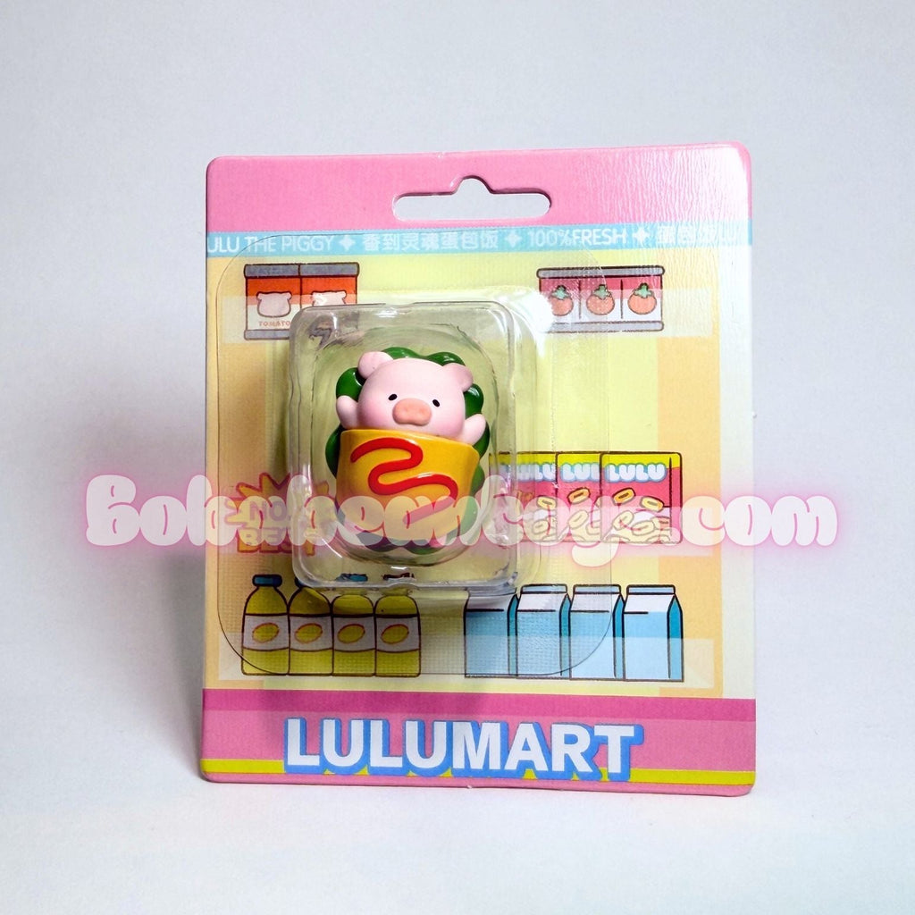 Toy figure in packaging with 'Lulumart' branding on a white background